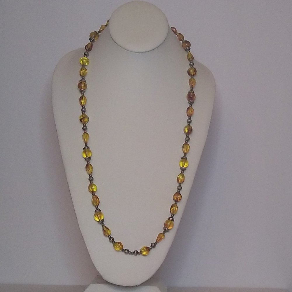 Yellow Beaded Necklace